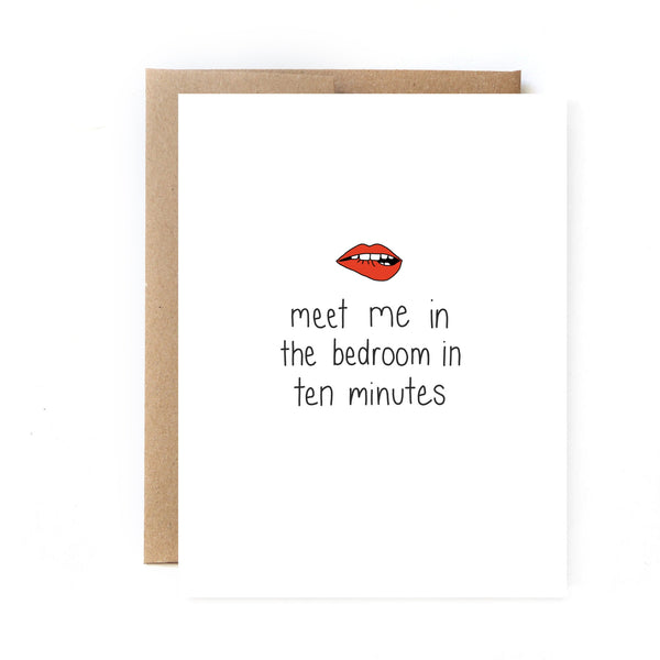 Meet Me in the Bedroom in 10 Greeting Card