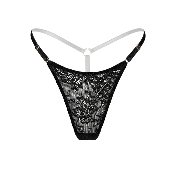 Monique Morin Amphitrite Micro G-String in Black