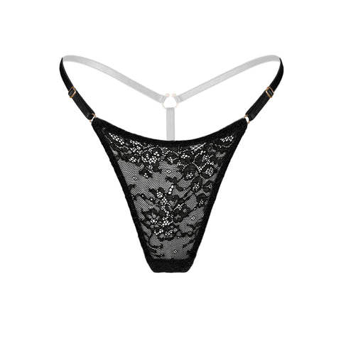 Monique Morin Amphitrite Micro G-String in Black