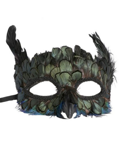 Peacock Feather Mask w/ Beak