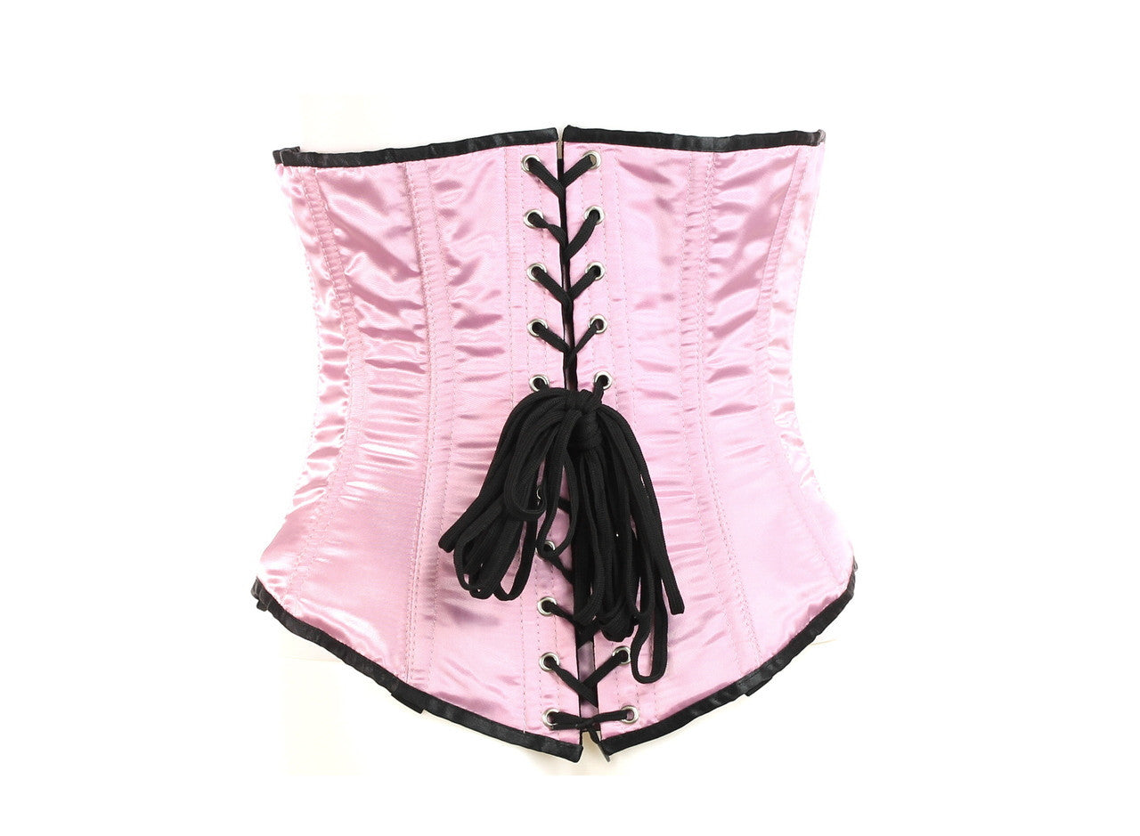 Pink Satin Doll Underbust Corset
