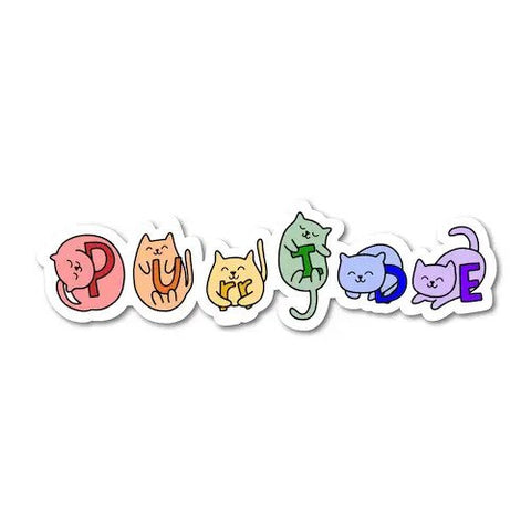 Purride Rainbow Cats Pride Sticker