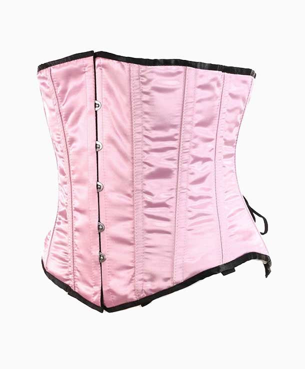 Pink SATIN DOLL UNDERBUST CORSET | Lotus Blooms Alexandria Virginia