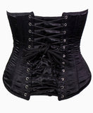 Satin Doll Underbust Corset in Black