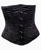 Satin Doll Underbust Corset in Black