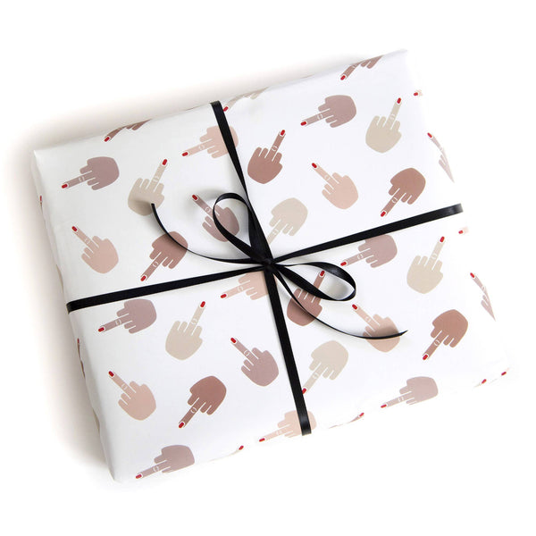 Sexy Gift Wrap Sheets w/ Middle Fingers