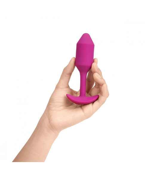 B-Vibe Vibrating Snug Plug Medium in Pink Rose