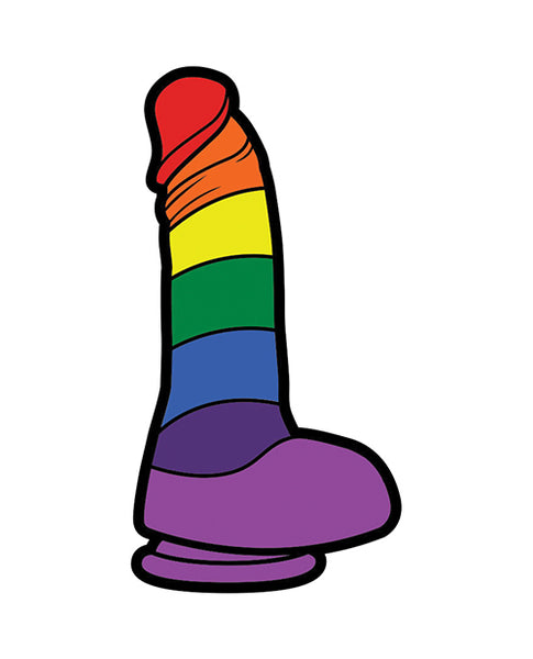 Sex Toy Pins- Rainbow Dildo