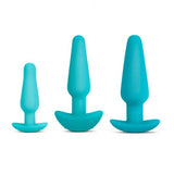 B-Vibe Anal Training Plug & Accessories Set in Turquoise