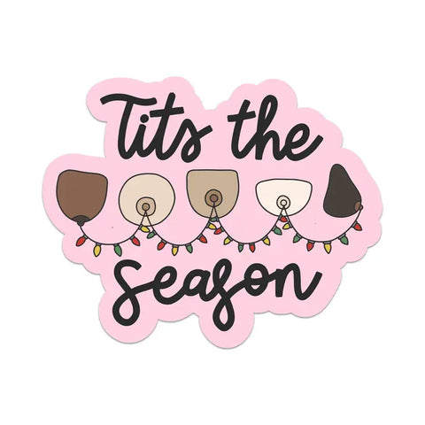 Tits The Season Holiday Sticker