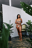 SALE Kilo Brava Embroidery G-String in Blush & Black