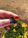 Pride Heart Enamel Pins