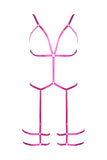SALE Playful Promises Coccinelle Pride Pink Body Harness- Plus Size