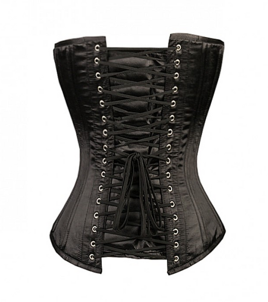 Black Nobodys Fool Corset